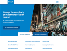 Tablet Screenshot of ortec-finance.com